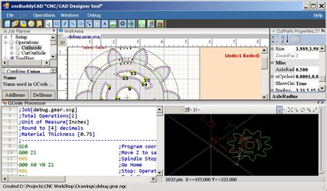 CNC 3 Axis software suite .